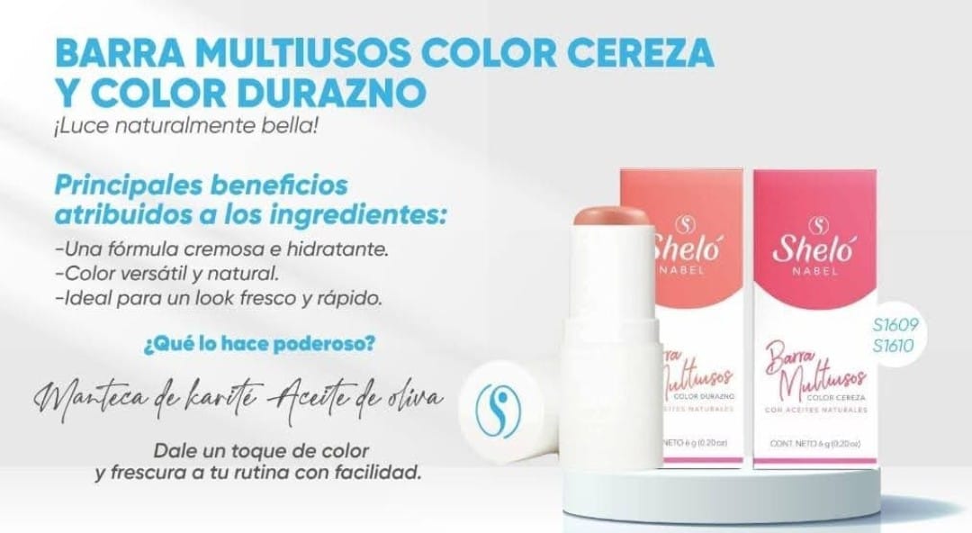 BARRA MULTIUSOS CEREZA Y DURAZNO